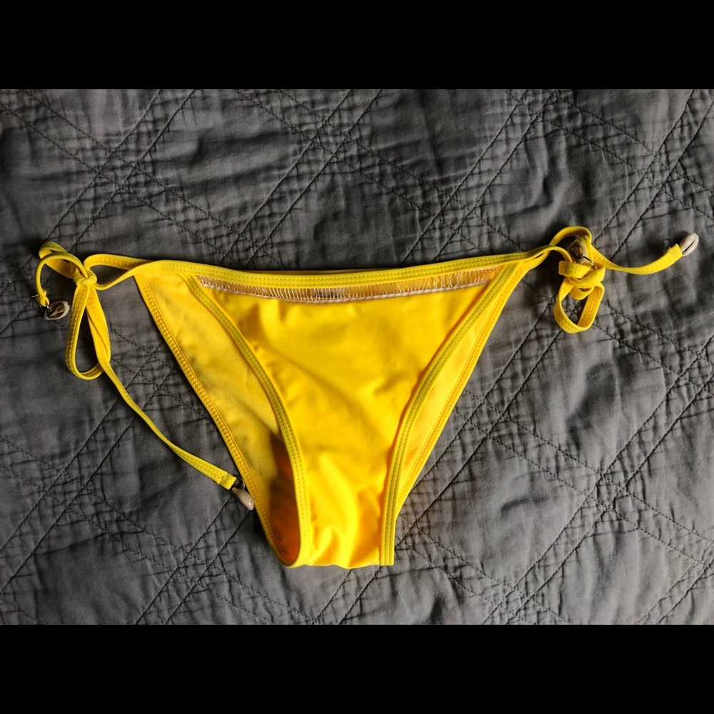 Yellow bikini bottoms